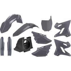 Kit plastique POLISPORT MX Restyle gris nardo Yamaha YZ125/250