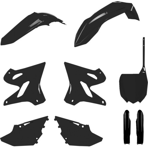 Kit Plastiques POLISPORT noir Yamaha YZ125/250