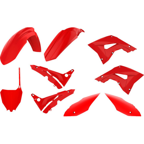 Kit plastique POLISPORT rouge - Honda CR125R