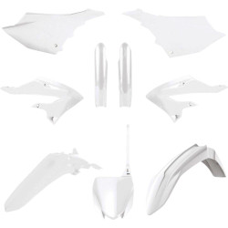 Kit plastiques POLISPORT - blanc Yamaha YZ125/250