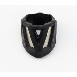 Protection de silencieux POLISPORT courte noir Polisport 1 - AVSmoto Racing Parts 