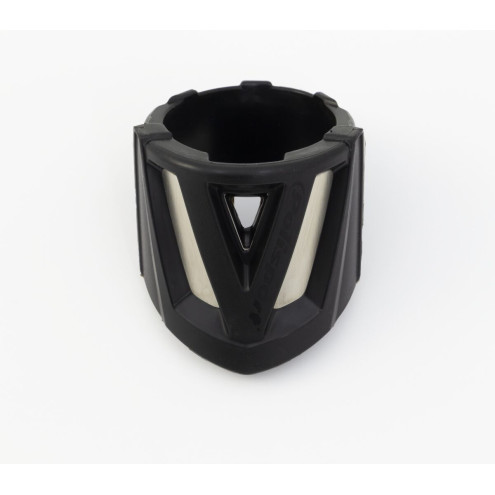 Protection de silencieux POLISPORT courte noir Polisport 1 - AVSmoto Racing Parts 