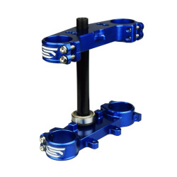 Te de fourche SCAR offset 25mm bleu - Yamaha YZ 65 / 85