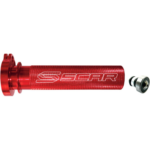 Barillet de gaz SCAR alu + roulement rouge Honda SCAR 1 - AVSmoto Racing Parts 