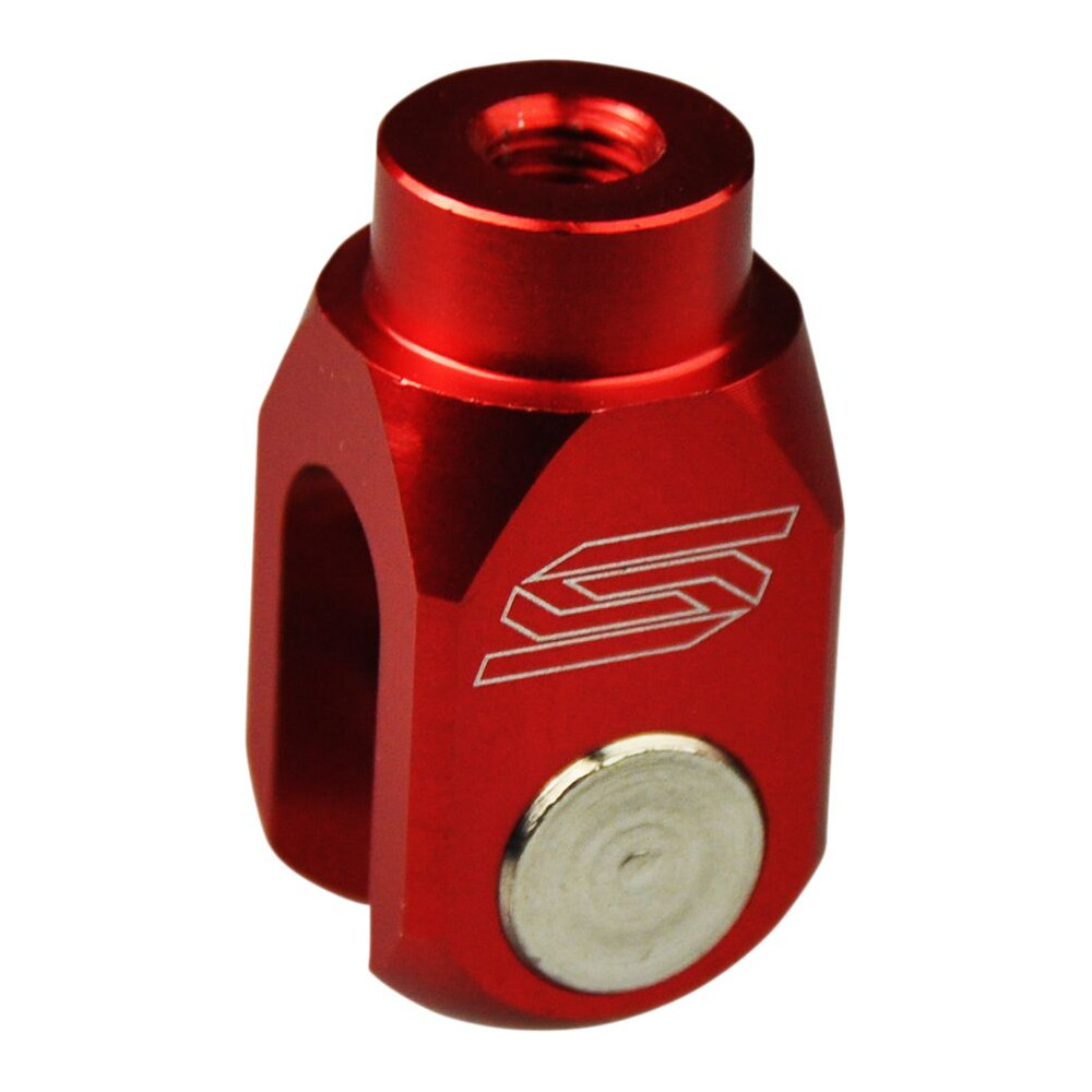 Chape de réglage de frein arrière SCAR alu rouge Honda SCAR 1 - AVSmoto Racing Parts 