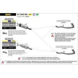 Silencieux Arrow Indy Race Evo alu embout carbone BMW R 1300 GS