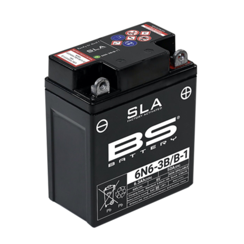 Batterie BS BATTERY SLA sans entretien activé usine - 6N6-3B/B-1 BS BATTERY 1 - AVSmoto Racing Parts 