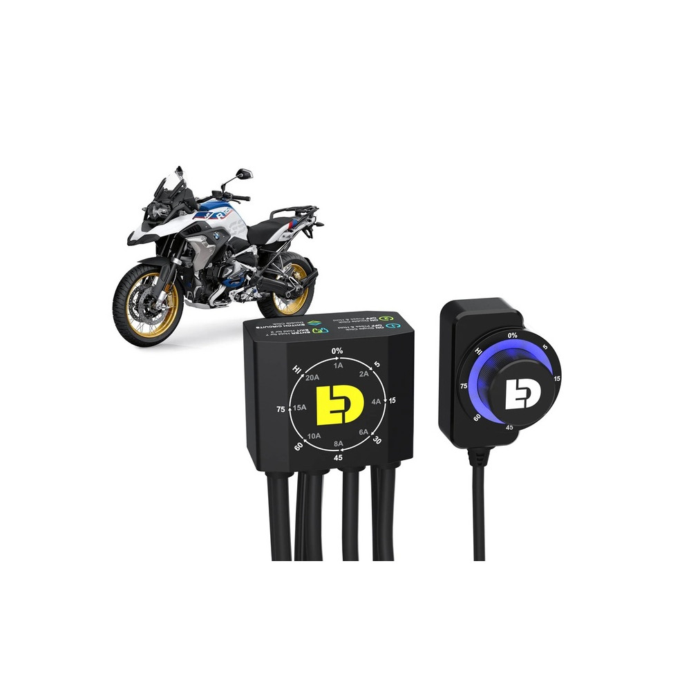 Contrôleur d'éclairages DENALI DialDim pour BMW R1250GS DENALI 1 - AVSmoto Racing Parts 