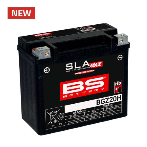 Batterie BS BATTERY SLA Max sans entretien activée usine - BGZ20H BS BATTERY 1 - AVSmoto Racing Parts 