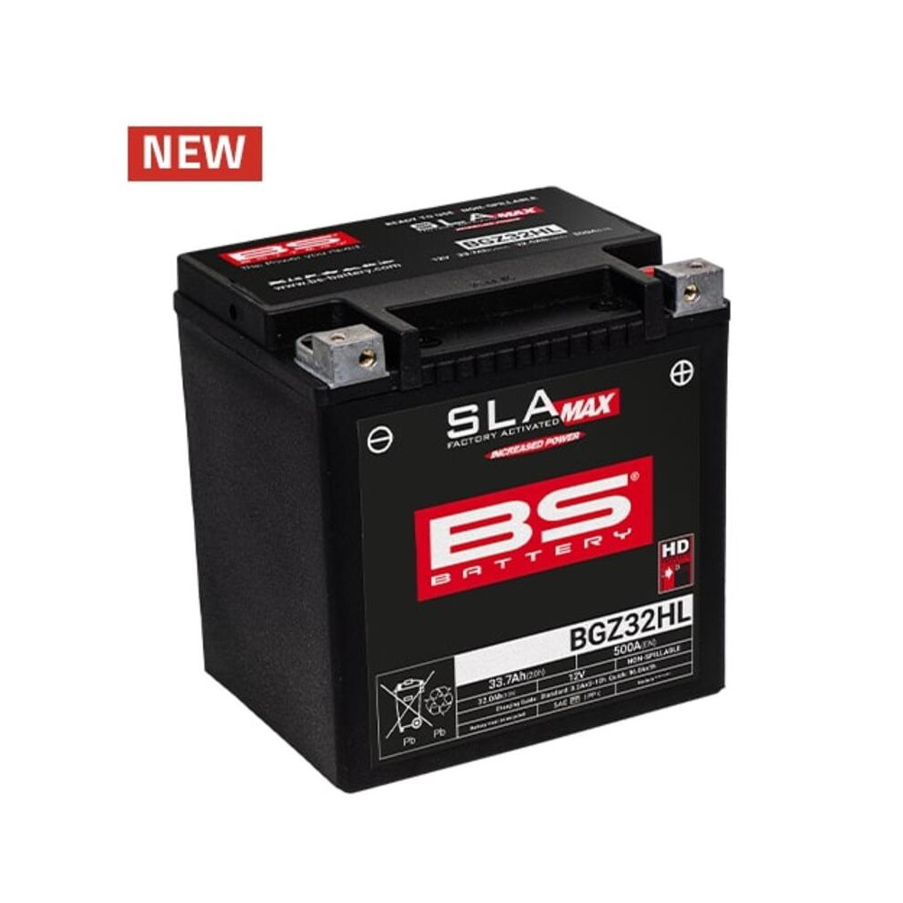 Batterie BS BATTERY SLA Max sans entretien activée usine - BGZ32HL BS BATTERY 1 - AVSmoto Racing Parts 