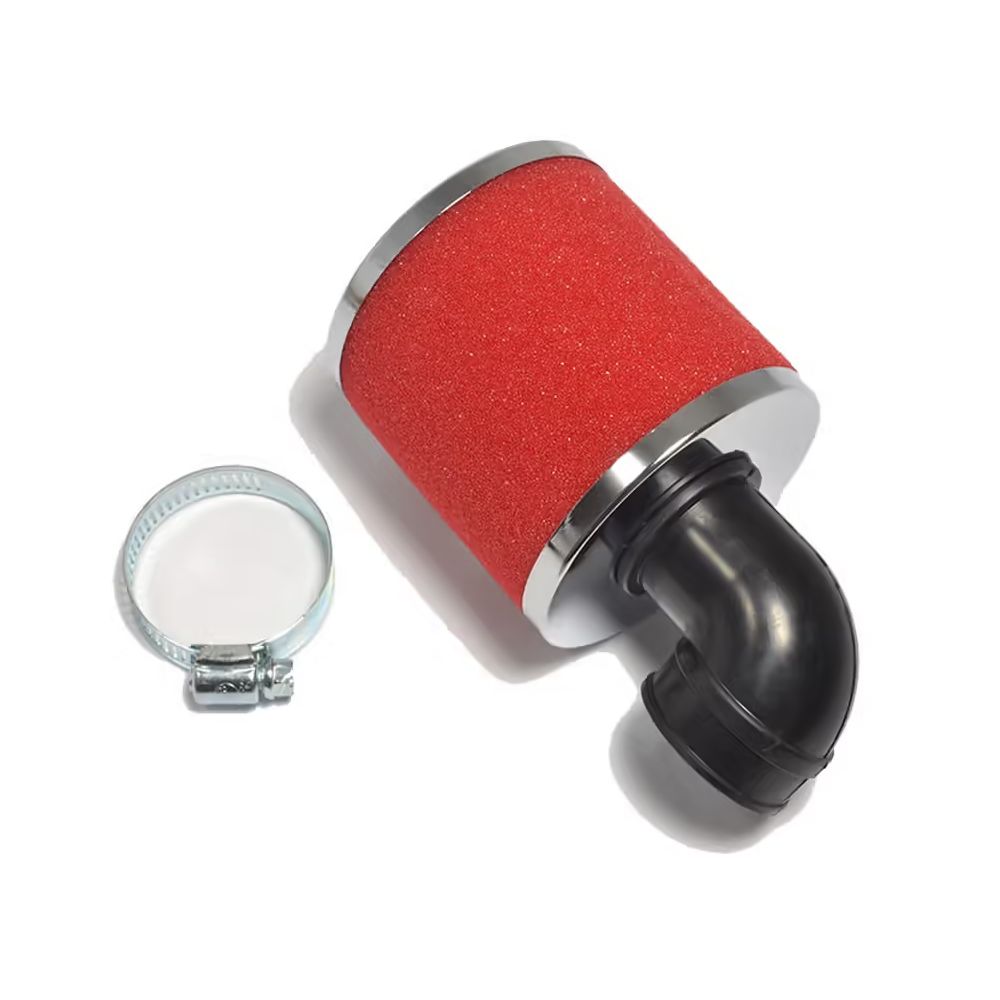Filtre à air Athena Racing mousse rouge adaptable 90° Ø35mm