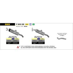 Silencieux Arrow Indy-Race Evo Alu Noir - BMW F 800 GS 2024-25