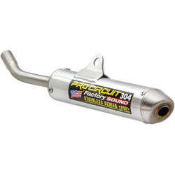Silencieux PRO CIRCUIT 304 alu brossé/casquette inox Yamaha YZ85