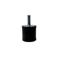 Silent bloc avec tige filetée et trou fileté 25 X 25 - MF