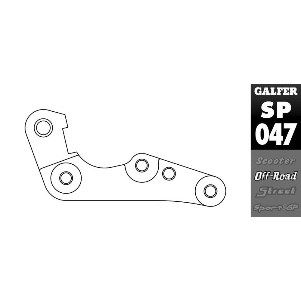Patte de déport Galfer - Sherco SE 250 Racing / Sherco 300 SE-R 2014-2017
