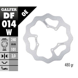 Disque de frein Galfer Wave® Ø240mm - Honda CR 125/250/500 CRF250/450