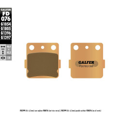 Plaquettes de frein Galfer - Honda / Husqvarna / Kawasaki / Suzuki / Yamaha