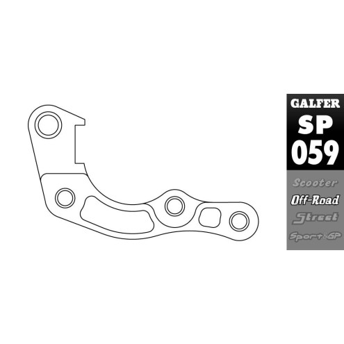 Patte de déport étrier disque 270mm - Honda CRF110F - CRF150/250/450L/R/X