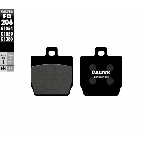 Plaquettes de frein Galfer - MBK Nitro 50 / Yamaha AEROX NAKED 50