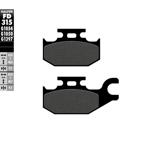 Plaquettes de frein Galfer - Suzuki UH 125 BURGMAN 2007-2020