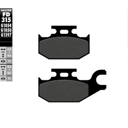 Plaquettes de frein Galfer - Suzuki UH 125 BURGMAN 2007-2020