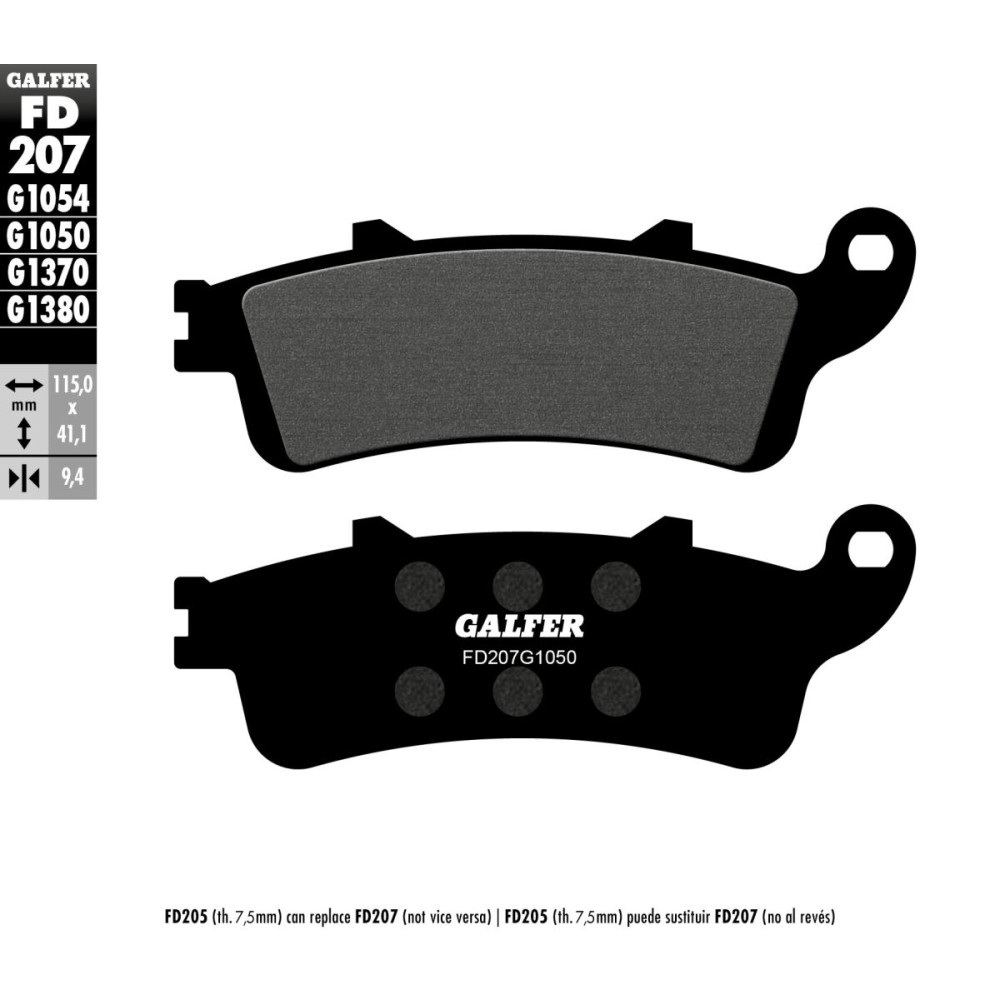 Plaquettes de frein Galfer - Honda