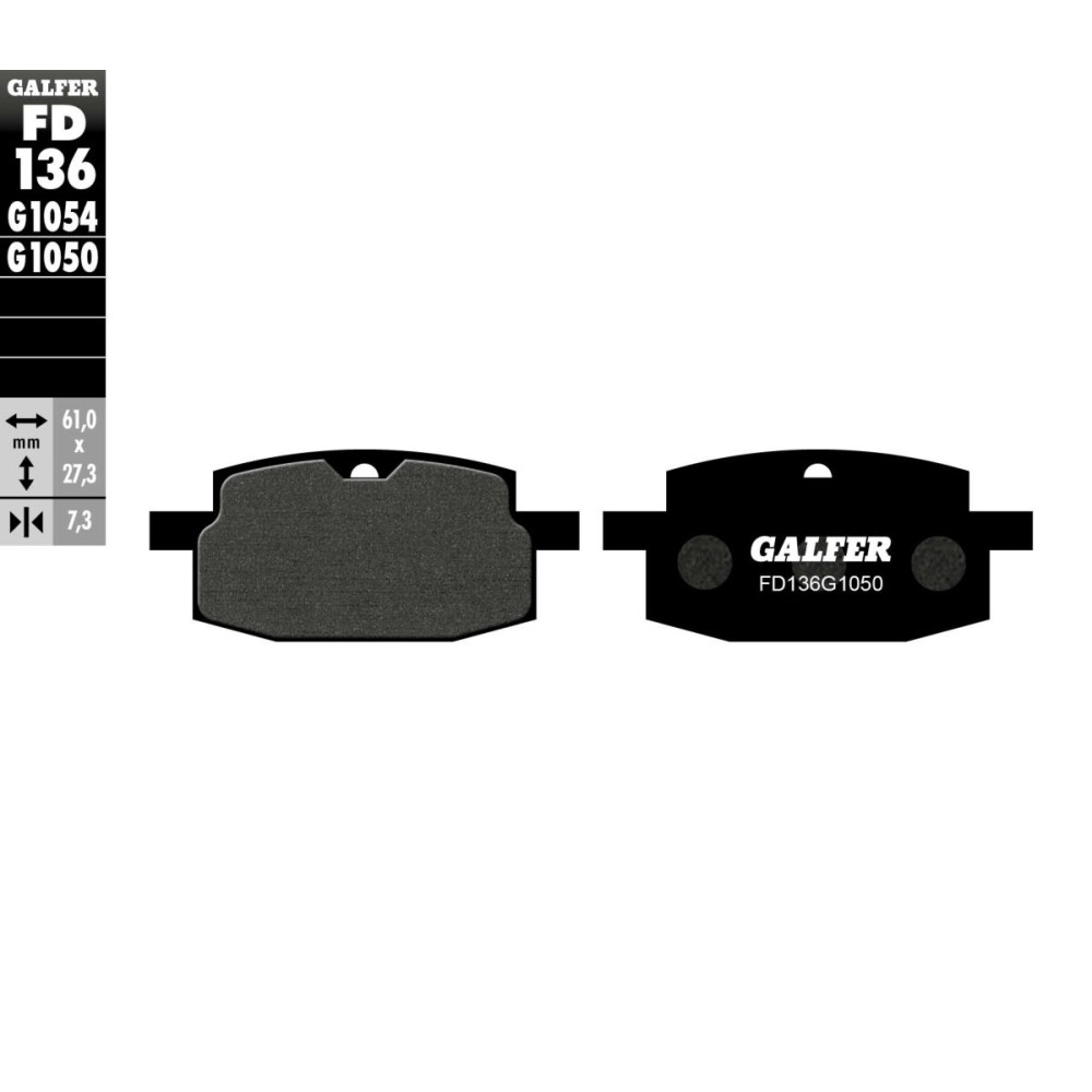 Plaquettes de frein Galfer - Italjet / MBK / Pgo / Yamaha