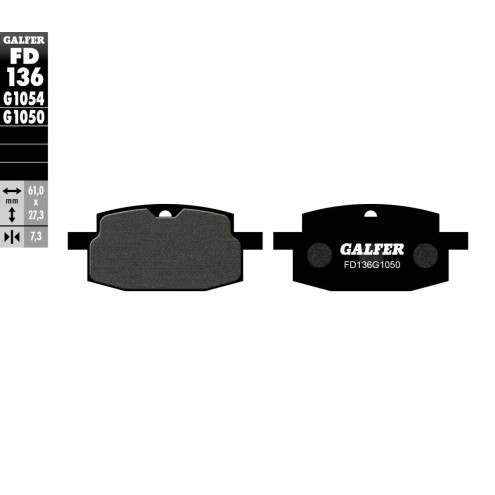 Plaquettes de frein Galfer - Italjet / MBK / Pgo / Yamaha