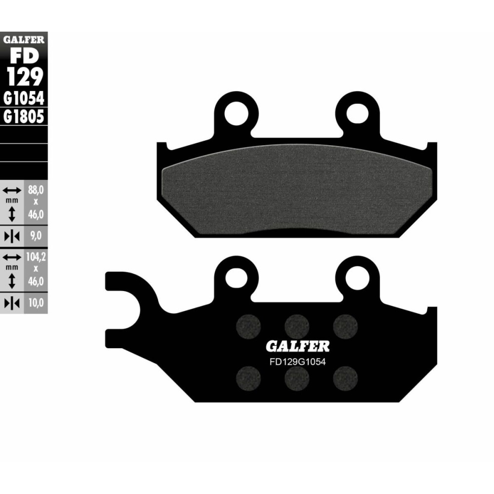 Plaquettes de frein Galfer - Yamaha XT 600 E / Yamaha XTZ 660 Tenere