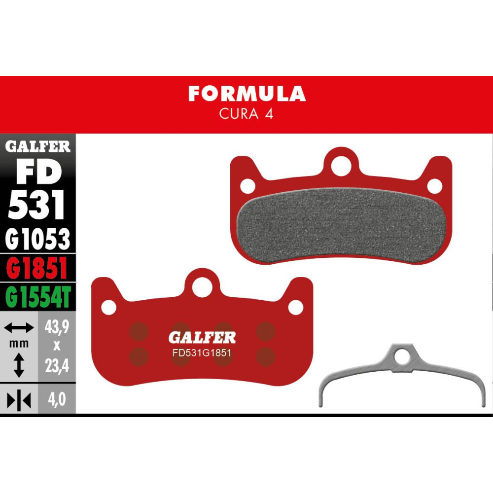 Plaquettes de frein Galfer