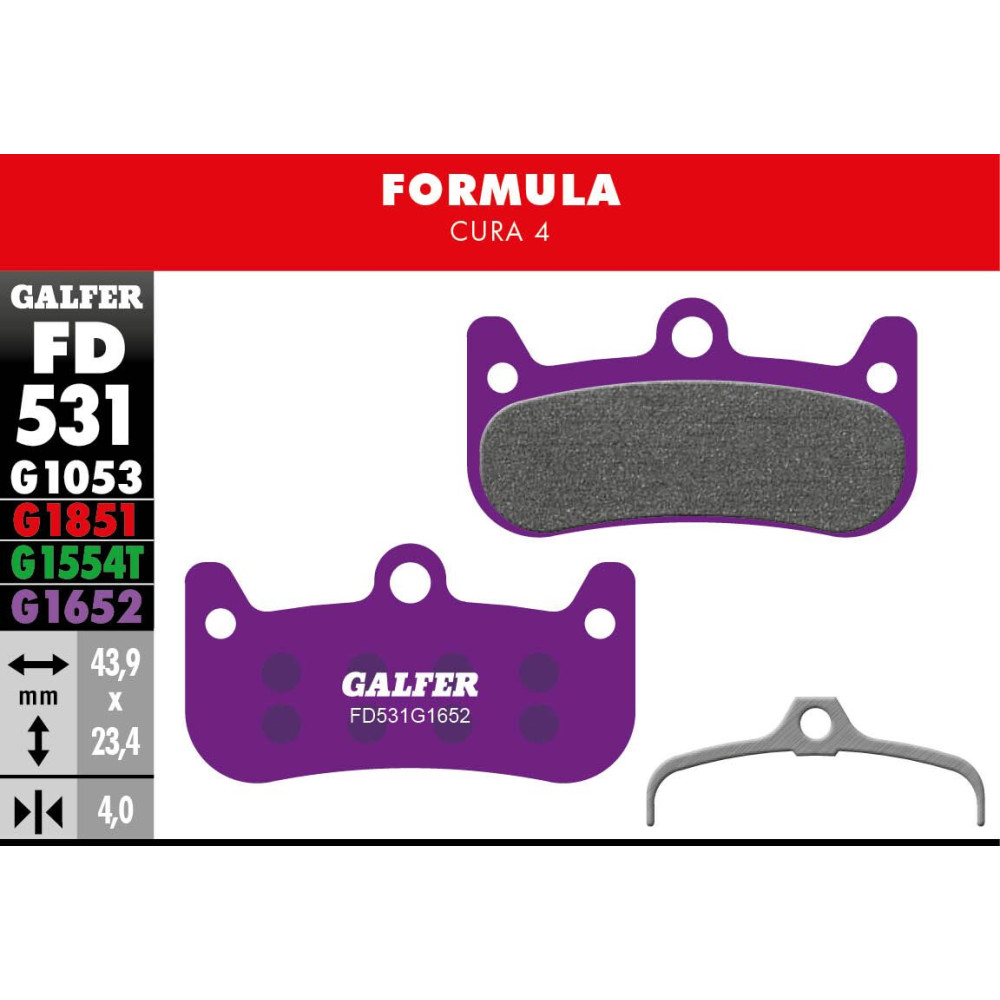 Plaquettes de frein Galfer
