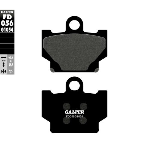 Plaquettes de frein Métal semi-fritté Galfer - Yamaha XV 250 VIRAGO 1989-1990, 1993-1995