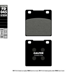 Plaquettes de frein Métal semi-fritté Galfer - Suzuki GS 500 E / Suzuki GSX-R 750 / Suzuki GSX-F 600