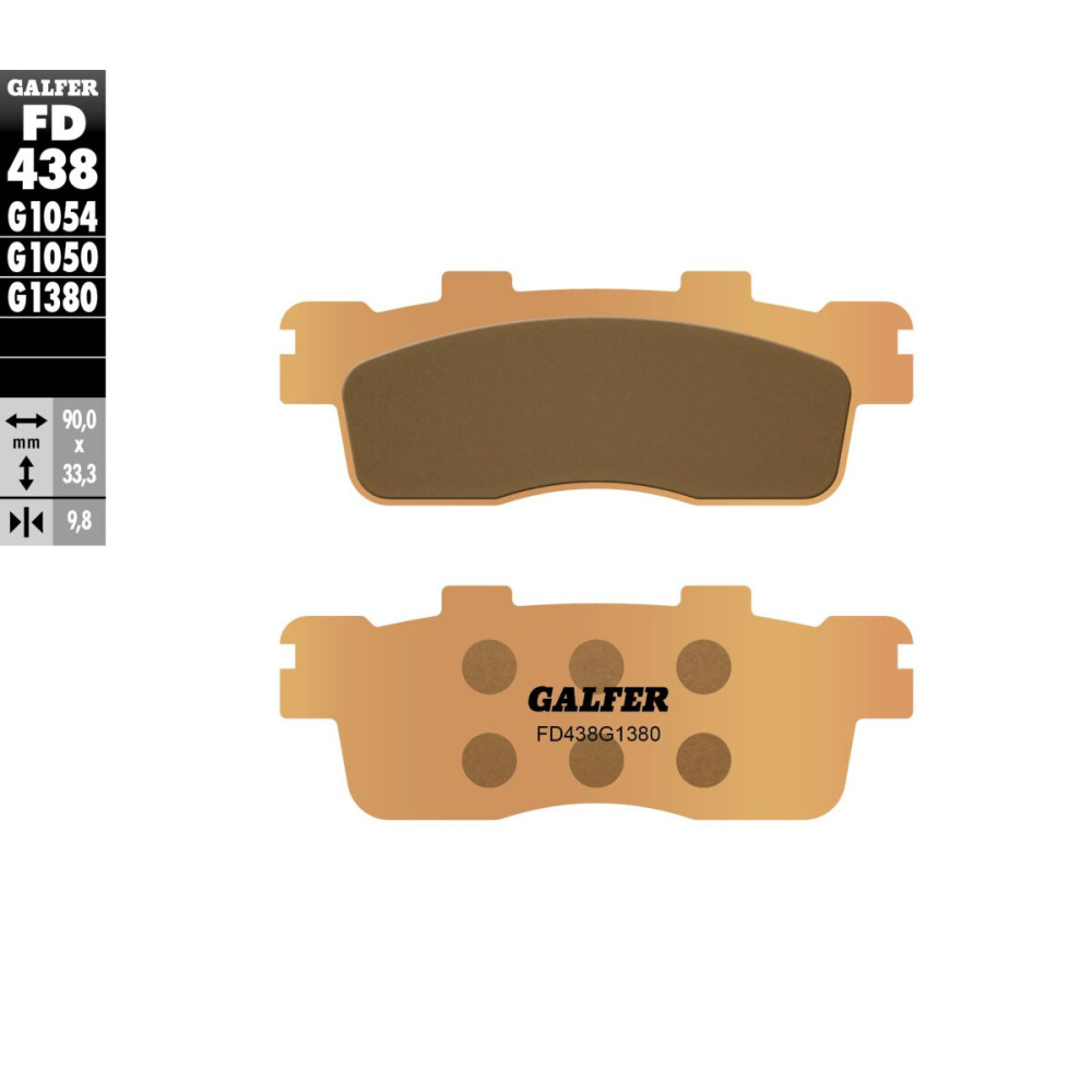 Plaquettes de frein Galfer - Kawasaki J 300 2014