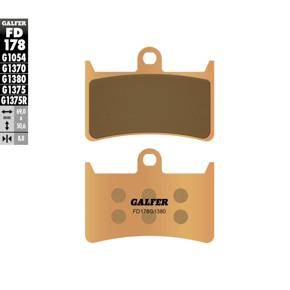 Plaquettes de frein Galfer - Yamaha