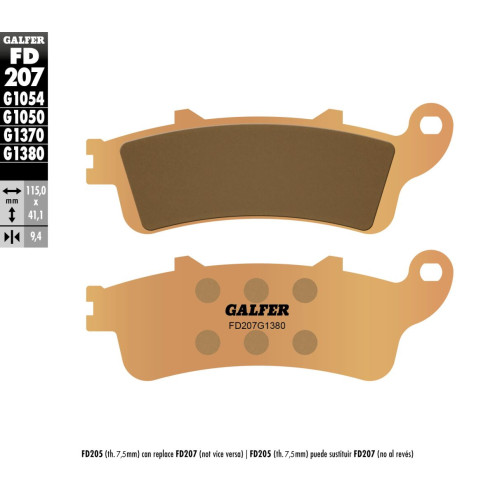 Plaquettes de frein Galfer - Honda