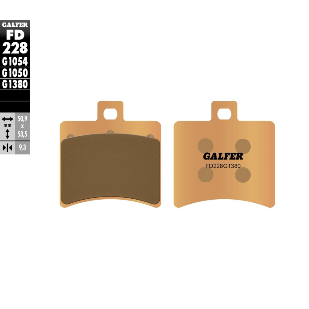 Plaquettes de frein Galfer - Aprilia