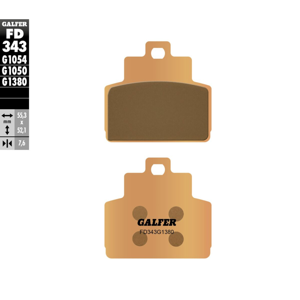 Plaquettes de frein Galfer - Vespa GTS 300 2017-2024