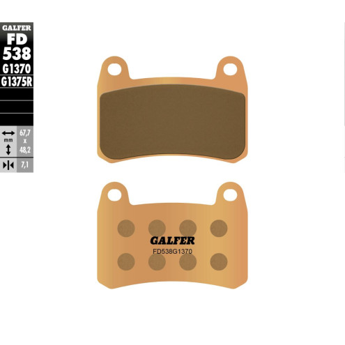 Plaquettes de frein Galfer - QJ Motor SRK 125 S ABS 2023-2024