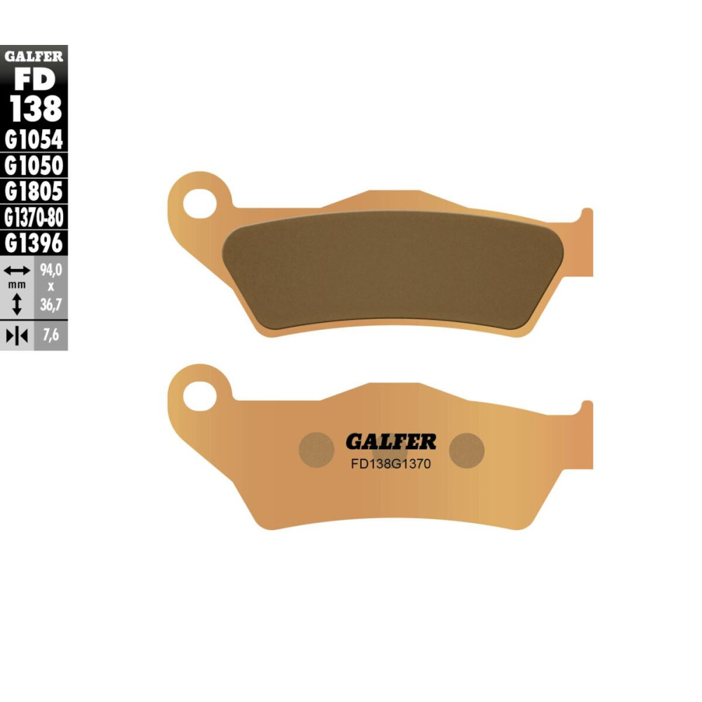 Plaquettes de frein Galfer