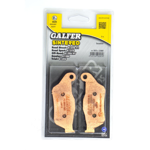 Plaquettes de frein Galfer - MBK SKYCRUISER 125 / Yamaha X-MAX 125 / Yamaha X-MAX 250