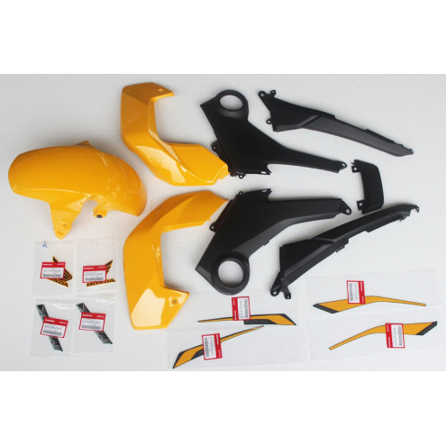 Kit carénages complet type 11 Jaune, Honda 125 MSX Grom