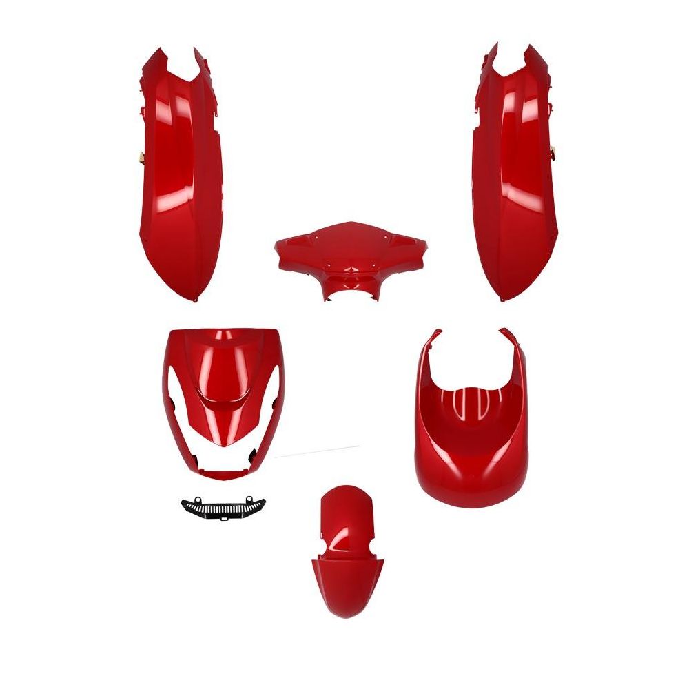 Carénage complet rouge brillant - Peugeot 50 Kisbee 2011-2024
