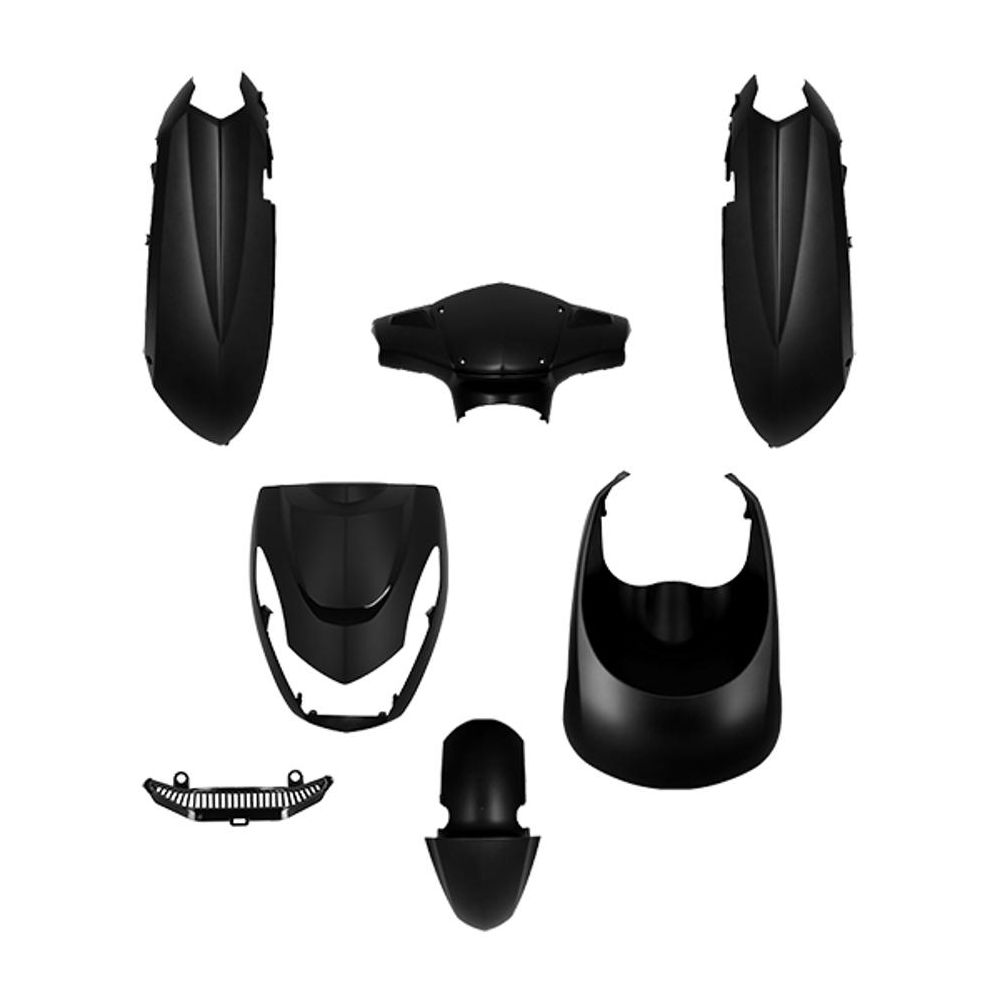 Carénage complet noir mat - Peugeot 50 Kisbee 2011-2024