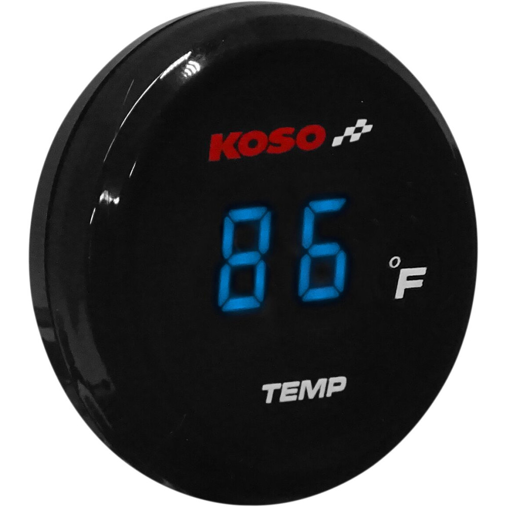 Compteur de température d'eau KOSO i-GEAR affichage bleu