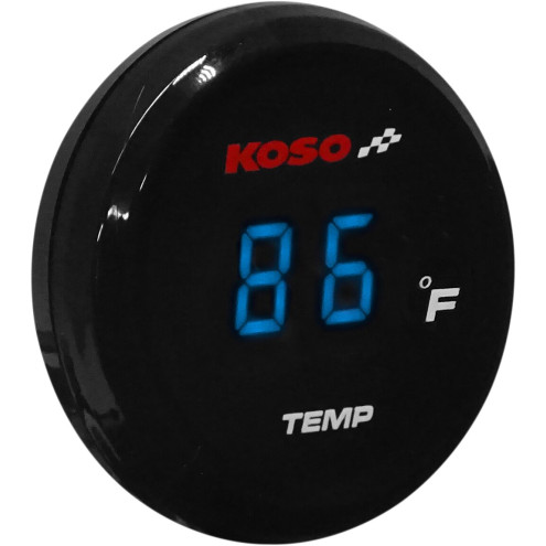 Compteur de température d'eau KOSO i-GEAR affichage bleu