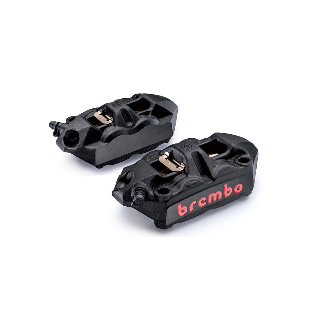 Pack 2 Etrier Brembo radial monobloc moulé entraxe 100mm M4 noir
