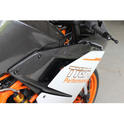 Carénage latérale carbone avant droit piste B, KTM RC 125/200/390 2013-21