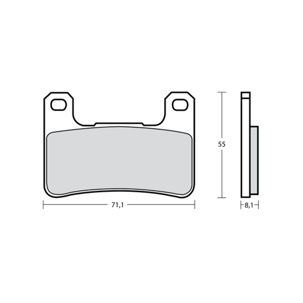 Plaquettes de frein Brembo Racing Type M518 Z10 - Racing