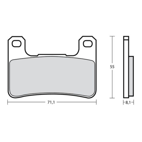 Plaquettes de frein Brembo Racing Type M518 Z10 - Racing